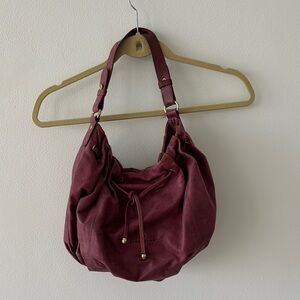 Chic Burgundy Hobo Bag